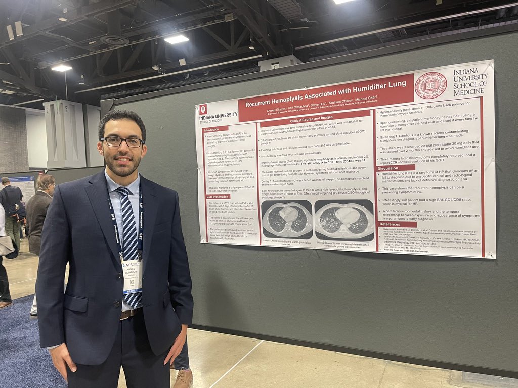 Indiana University Internal Medicine (@iuintmed) on Twitter photo Medicine and medpeds power united to crush it at #ATS2023🔥🔥 Very interesting cases from our 🌟 future Pulm/ICU docs <a href="/connaparka/">Connor Parker</a> <a href="/ParthSavsaniMD/">Parth Savsani</a> <a href="/ItsMarielLuna/">Mariel Luna, MD</a> <a href="/john_tepper/">John Tepper</a> <a href="/ahmedeltarras/">Ahmed Eltarras</a> <a href="/scjohnsonMD/">Sean Johnson</a> <a href="/IUSMDeptMed/">IU School of Medicine Department of Medicine</a> <a href="/IUMedPeds/">Indiana University Med-Peds</a> <a href="/IUPCCM/">IU Pulmonary and Critical Care Fellowship</a> #MedTwitter #MedEd Medicine and medpeds power united to crush it at #ATS2023🔥🔥 Very interesting cases from our 🌟 future Pulm/ICU docs <a href="/connaparka/">Connor Parker</a> <a href="/ParthSavsaniMD/">Parth Savsani</a> <a href="/ItsMarielLuna/">Mariel Luna, MD</a> <a href="/john_tepper/">John Tepper</a> <a href="/ahmedeltarras/">Ahmed Eltarras</a> <a href="/scjohnsonMD/">Sean Johnson</a> <a href="/IUSMDeptMed/">IU School of Medicine Department of Medicine</a> <a href="/IUMedPeds/">Indiana University Med-Peds</a> <a href="/IUPCCM/">IU Pulmonary and Critical Care Fellowship</a> #MedTwitter #MedEd