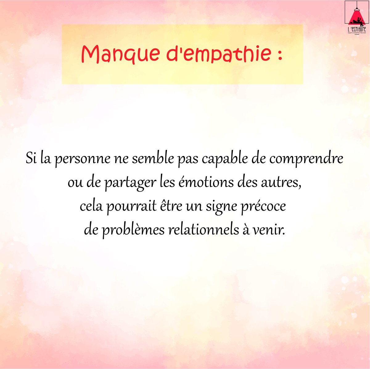 Ecriture2's tweet photo. Lorsque vous rencontrez quelqu'un pour la première fois, il peut être utile de garder un œil sur certains signaux d'alerte ou "red flags" qui pourraient indiquer des comportements ou des traits de personnalité problématiques. Voici quelques exemples de red flags à surveiller : https://t.co/p9RBj5IDej