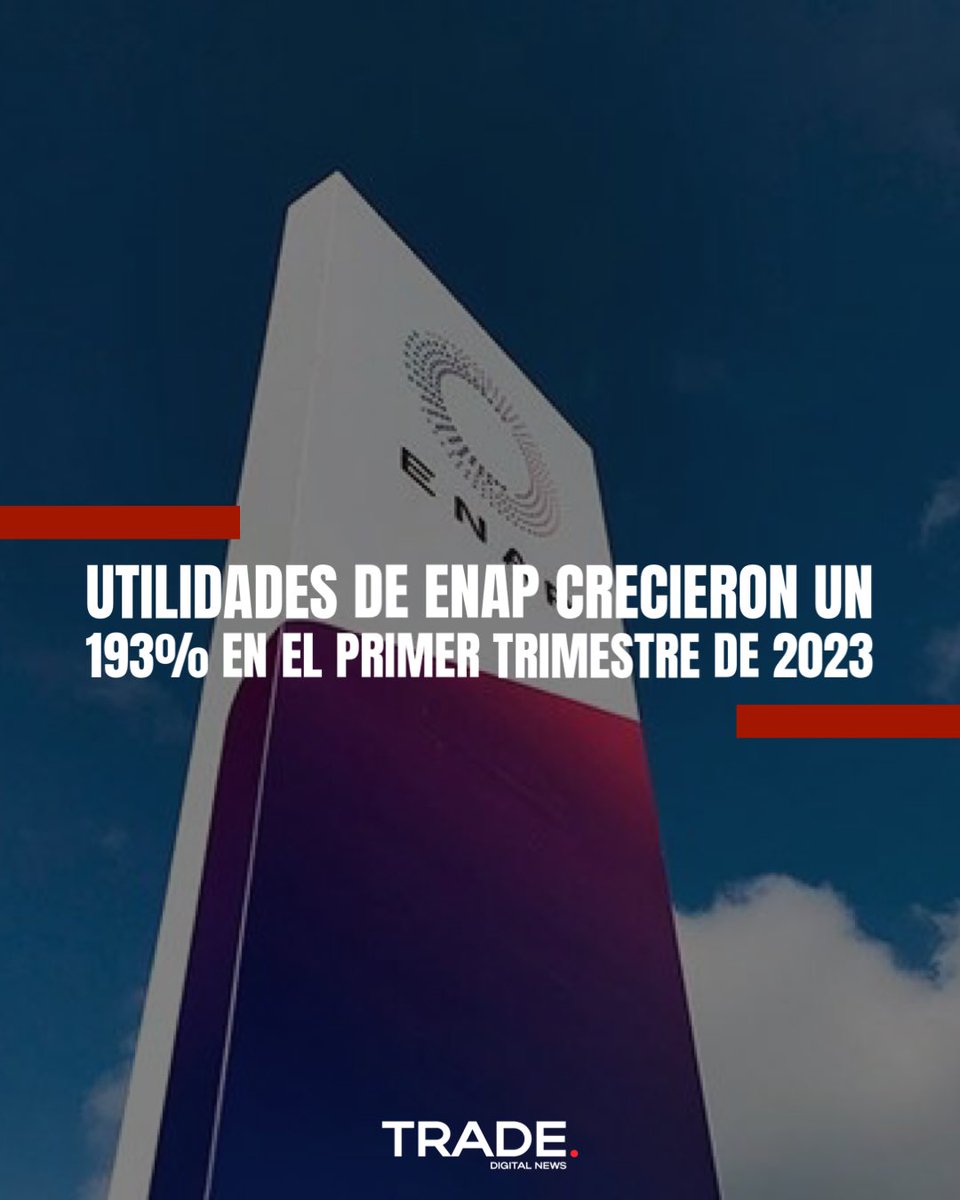 💡 <a href="/Enap_Informa/">Enap</a> | Mejores márgenes en la refinación, menores costos de compra en la canasta de crudos y un aumento en la venta de los productos de mayor valor como las gasolinas explican la significativa alza.

💥<a href="/EnergiaBiobio/">Energía Biobío</a> • trade-news.cl/2023/05/23/uti…