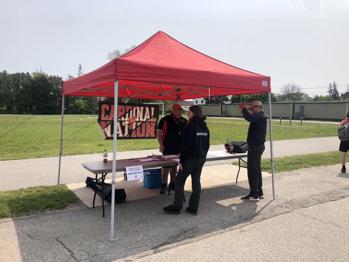Coach Massaro and Coach Lisi beginning ⁦<a href="/BAAFootball/">Bishop Allen Football</a>⁩ Skills Combine today. The dedication and effort does not go unnoticed or unappreciated. Well done! 🏈 ⁦<a href="/AllenBirdsNest/">Bishop Allen Athletics</a>⁩ ⁦<a href="/TCDSB/">Toronto Catholic District School Board</a>⁩