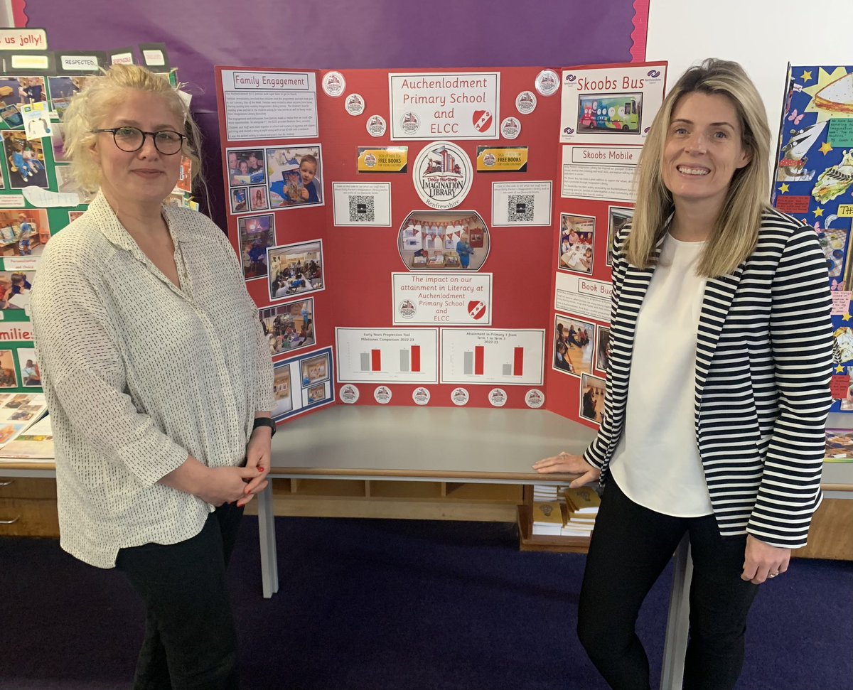 APS_ELCC's tweet photo. Mrs Scott and Mrs Kennedy attended Renfrewshire’s Dolly-fest showcasing the positive impact Imagination Library has had engaging our children as readers. @AttainRen @DollyLibraryRen  @onerenleisure https://t.co/1mVhCbfnXS
