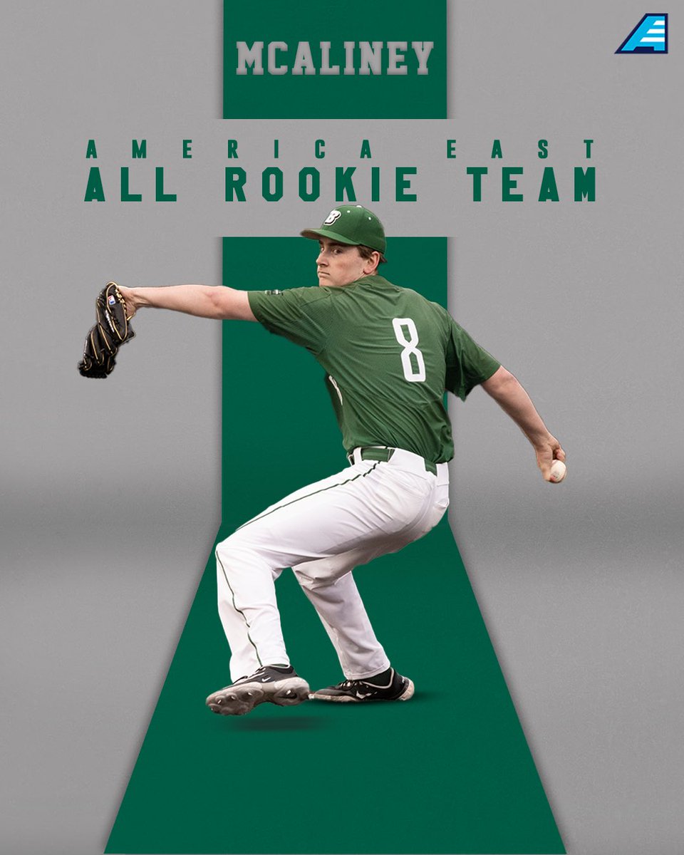 Congrats to Dan McAliney for being named to the @AmericaEast All-Rookie Team! #BingItOn