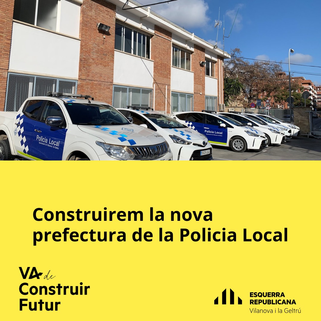 Les condicions de la prefectura de la policia local no són idònies. Tenim un pla de finançament per construir un nou edifici amb un Parc de Seguretat que inclourà Bombers, Salvament Marítim, Agents Forestals i Protecció Civil.

#VaDeConstruirFutur