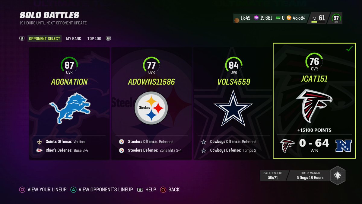 jonb46149's tweet image. #PS5Share, #MaddenNFL23  @eahelp Please explain to me how I just beat this opponent 64 to nothing And passed for 400+ yards In the game But still did not get it The XP For passing for more than 200 yards In a solo game Explain this please #TRASHGAME