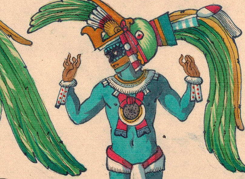 The Four Tezcatlipoca are the rulers of the four directions and the days of the sacred calendar. They are thus the Lords of Time and Space, the children of Ometeotl, Who is All Existence