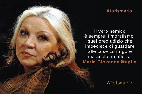 Il vero nemico è sempre il moralismo, quel pregiudizio che impedisce di guardare alle cose con rigore ma anche in libertà. (Maria Giovanna Maglie) aforismario.eu/2023/05/maria-…