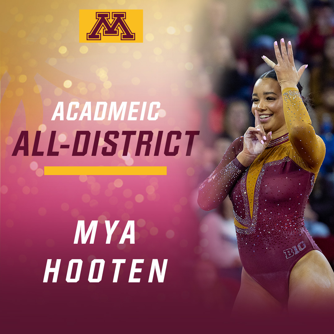 Putting the STUDENT in student-athlete! 

Congrats to <a href="/mya_hooten/">Mya Hooten</a> and <a href="/gggymnast02/">Gianna Gerdes</a> on being named <a href="/CollSportsComm/">College Sports Communicators</a> Academic All-District honorees!

📰: z.umn.edu/8nzs