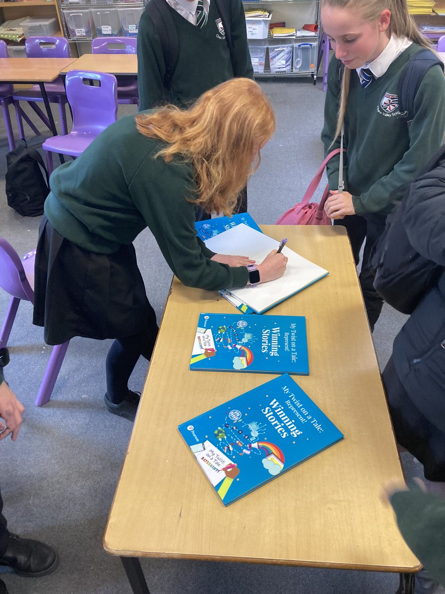 Wendy Ilderton (@wilsonwoo83) on Twitter photo Well done Eden! Her winning story has been published in an actual book! The Creative Writing team enjoyed listening to her read her story, and she signed some copies for the library! <a href="/CVSSociety1/">Chew Valley School Society (PTA)</a> <a href="/ChewValleySch/">Chew Valley School</a> Well done Eden! Her winning story has been published in an actual book! The Creative Writing team enjoyed listening to her read her story, and she signed some copies for the library! <a href="/CVSSociety1/">Chew Valley School Society (PTA)</a> <a href="/ChewValleySch/">Chew Valley School</a>