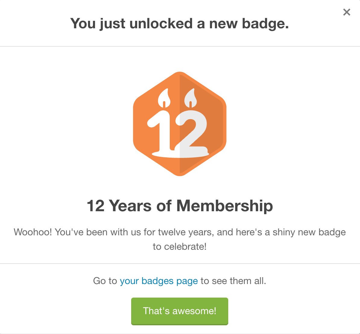 12 Years of Membership | @envato