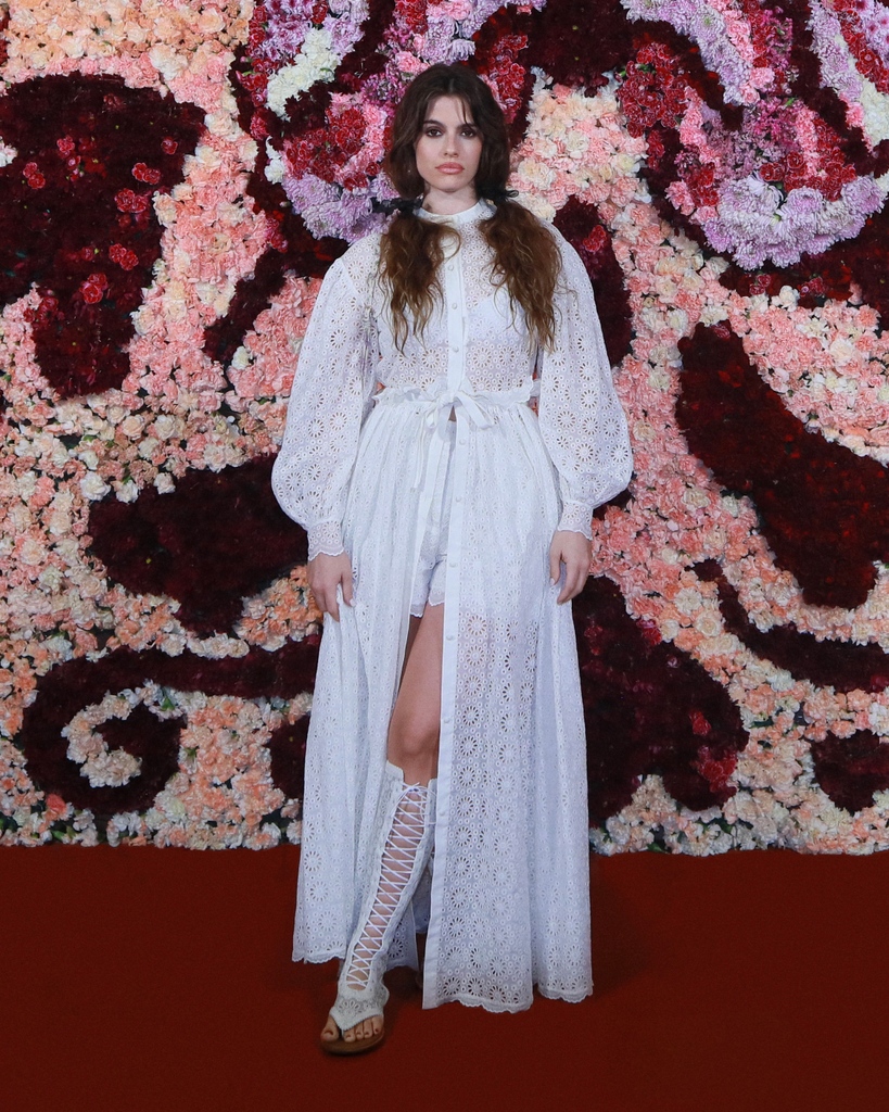 At the unveiling of the #DiorCruise 2024 collection by Maria Grazia Chiuri in Mexico City on.dior.com/cruise-2024 on Saturday night, #StarsinDior @LenaSituations and Chiara Parravicini both chose to light up the front row in white #DiorSS23 lace.