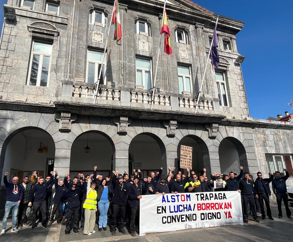 🔴ADI LAGUNOK🔴
✅PREACUERDO ALSTOM TRAPAGA
+11,5% + clausula revisión con IPC
➡️Mejoras en condiciones, conciliación, retribuciones y premios

✊🏼Como siempre hemos defendido:
Combinar movilización y negociación, clave para recuperar el convenio!

Zorionak! 
Zeuna da garaipena!