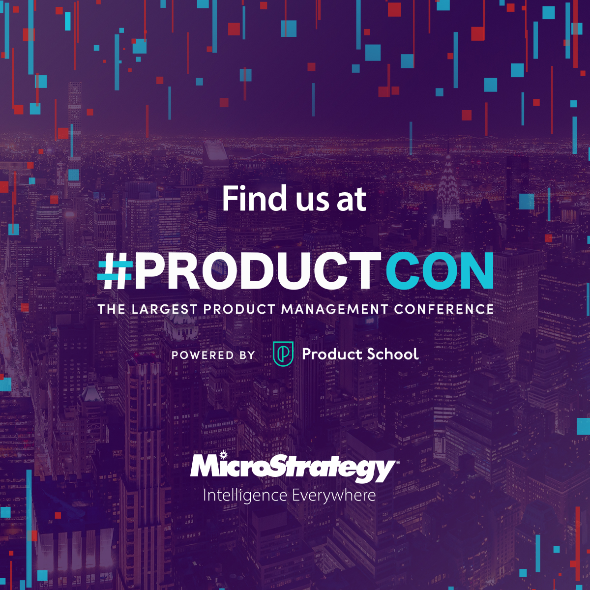 MicroStrategy's tweet image. Have plans next Wednesday?
If not, join us in New York City on May 31! We're excited to be attending #ProductCon and getting to chat all things #EmbeddedAnalytics.
See us at booth #16 to hear all about what's new with our #MicroStrategyONE platform. ow.ly/t4js50OuuYj