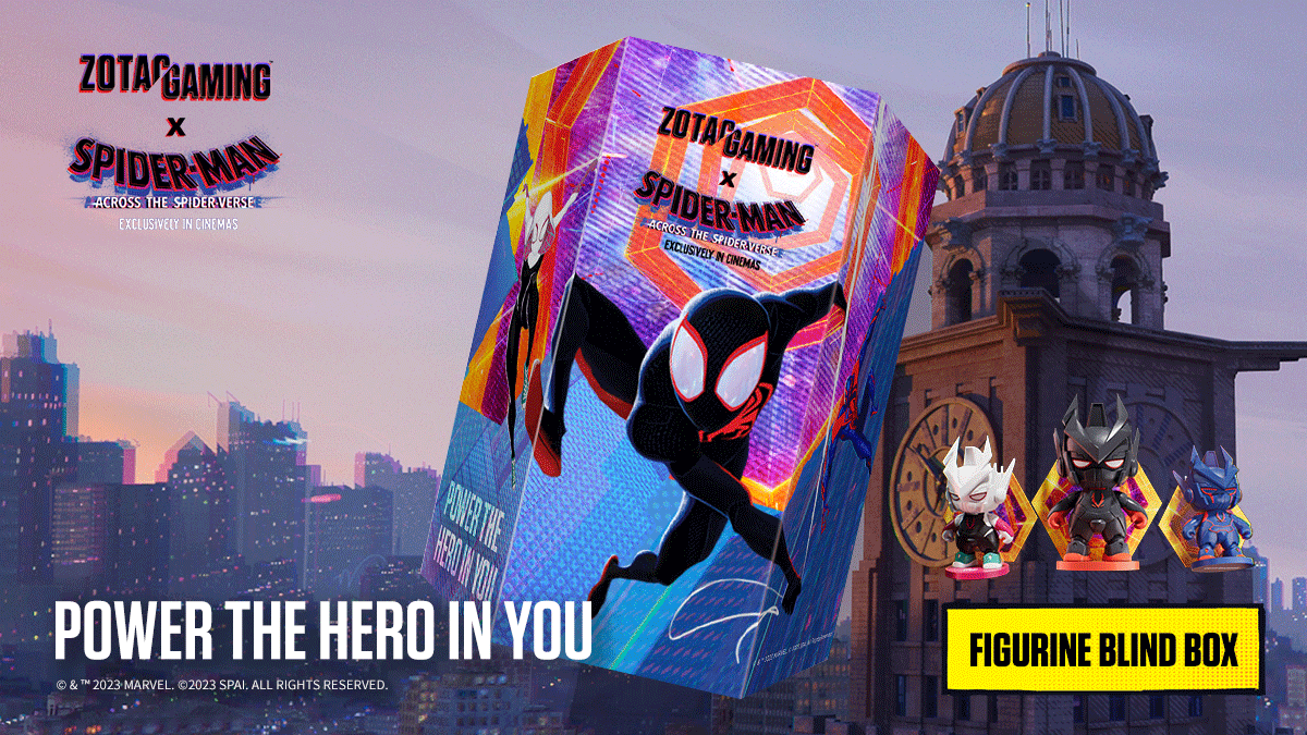 ZOTAC's tweet photo. Get accessorized with every ZOTAC GAMING GeForce RTX 40 series x Spider-Man™: Across the Spider-Verse inspired GPU bundle.

*bundled accessories vary by model

See Spider-Man™: Across the Spider-Verse, exclusively in theatres June 2nd!!

#ZotacxSpiderversemovie #SpiderVerse https://t.co/7sp9VOG8rW