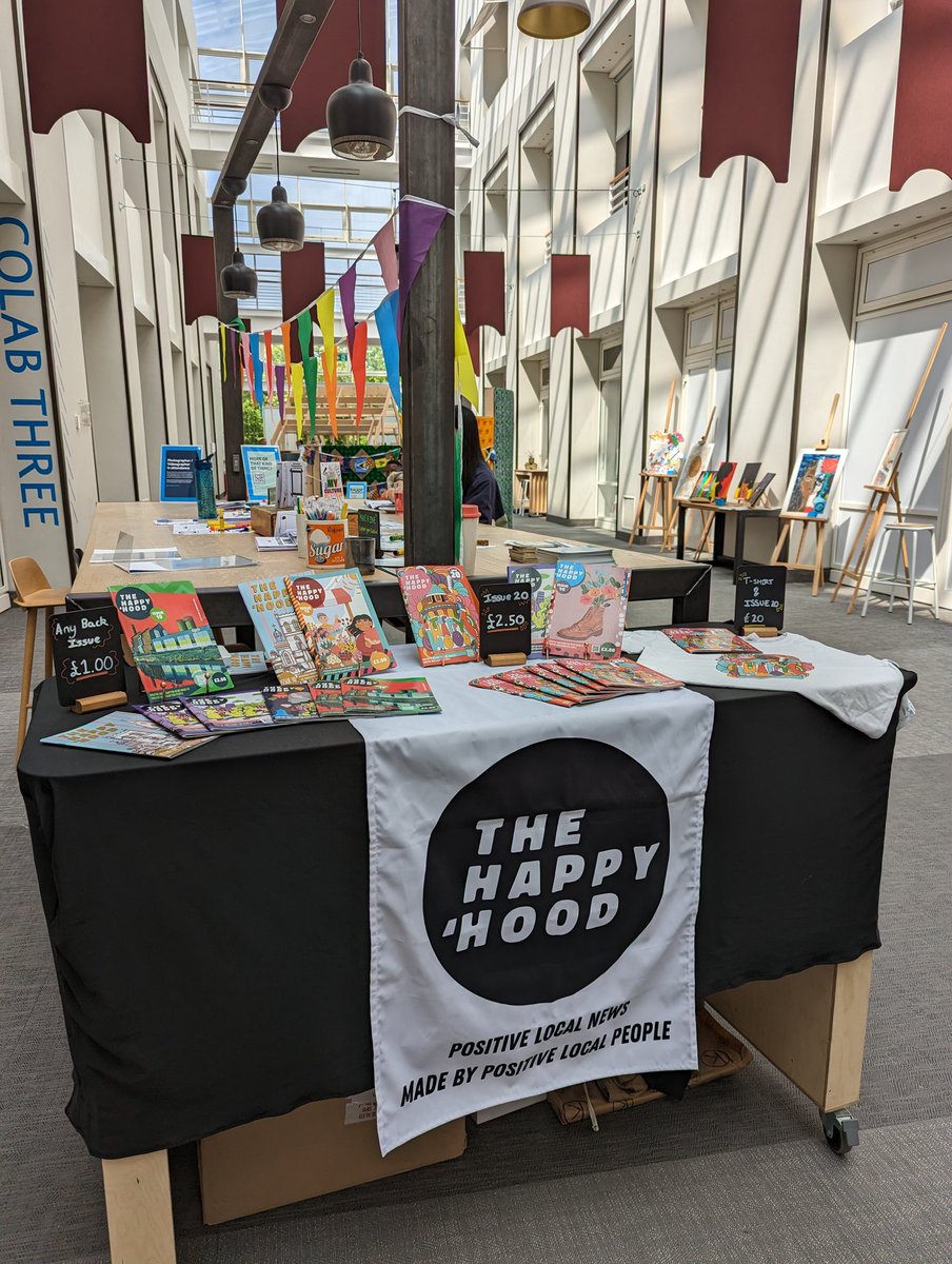 Had a lovely day delivering a zine making workshop and talking about @TheHappyHoodNN to staff at a big N-Town employer.