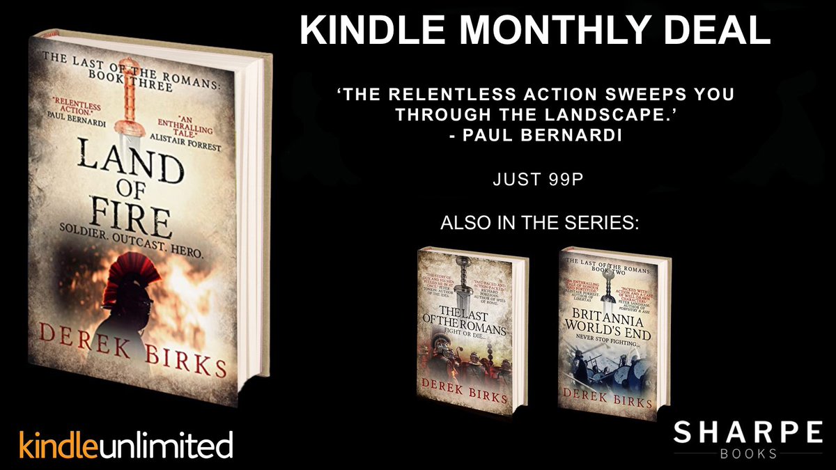 #KindleMonthlyDeal #99p 
Land of Fire. 
By @Feud_writer

'The relentless action sweeps you through the landscape.'
amazon.co.uk/dp/B093C7QJM7/

#historicalfiction #romanbritain #romanempire