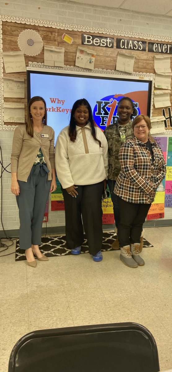 K1Education's tweet image. Teachers and leaders from the CTE center in Indianola, MS are helping students understand the value of WorkKeys with support from #KidsFirst. #KidsFirstAlways #WorkKeys
