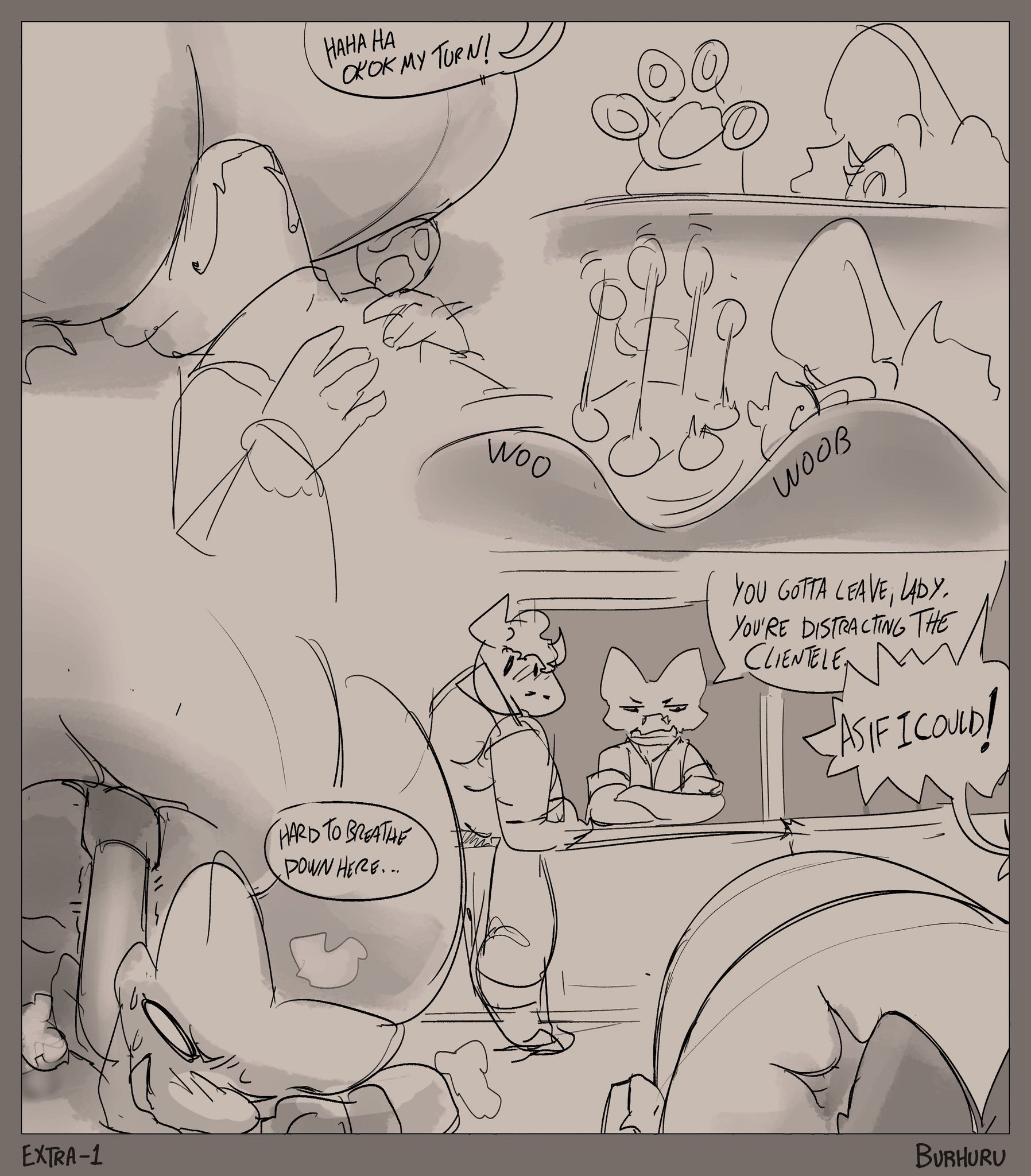 Burhuru on X: As I'm halfway thru inking the extra pages for ACT 3, I look  back on the bonus ones for the original comic. Damn. It's been a long road  since. [Also hey, Angus debut] t.coFXv4fHbThB  X