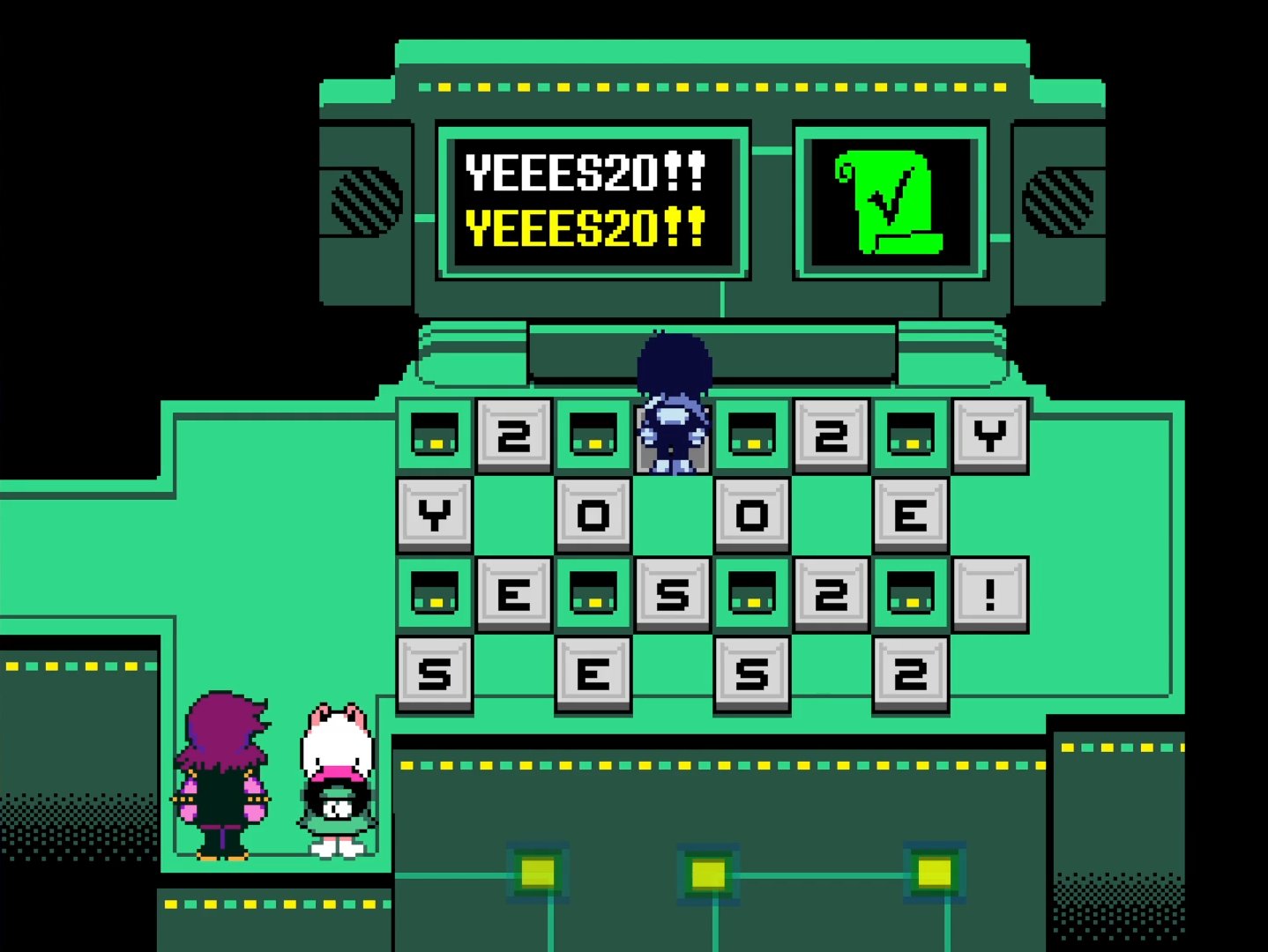 daily toby fox trivia on Twitter "The rightmost spelling puzzle in