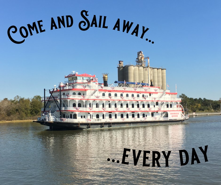 That's right! Our beautiful Georgia Queen is sailing multiple times a day, seven days a week, from April to October. Come aboard and take advantage of this unique Savannah experience while it lasts!
savannahriverboat.com
#Savannah #savannahgeorgia #Travel #cruise