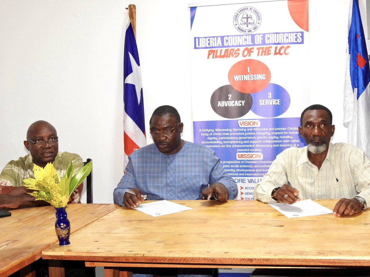 MOU: @LCChurches & THE CENTER FOR THE ADVANCEMENT OF PARTICIPATORY DEMOCRACY AND OPEN GOVERNANCE, (CAPDOG), in a joint effort to monitor and evaluate the results of a Pre, During, and Post Elections in Liberia; support a gender-sensitive, credible, and peaceful elections.