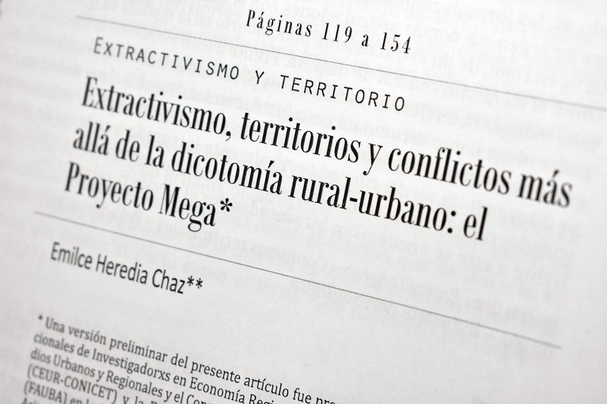 [DESCARGAS📥] REALIDAD ECONÓMICA Nº 354
📂 #Extractivismo, territorios y conflictos más allá de la dicotomía rural-urbano: el Proyecto Mega
🔗 iade.org.ar/articulos/extr…
🖊️ Por Emilce Heredia Chaz