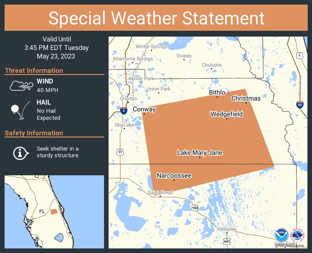 Nathan Rice on Twitter "RT NWSMelbourne A special weather statement has been issued for