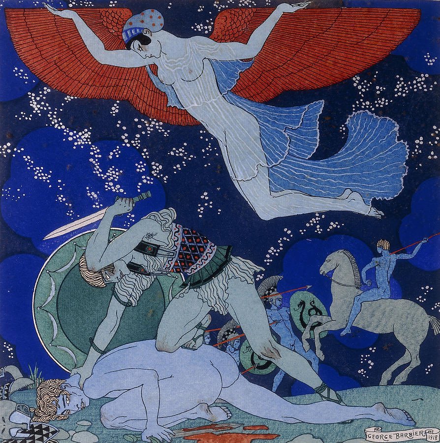 xe0_xeo's tweet image. Illustrations by French Art Deco illustrator George Barbier