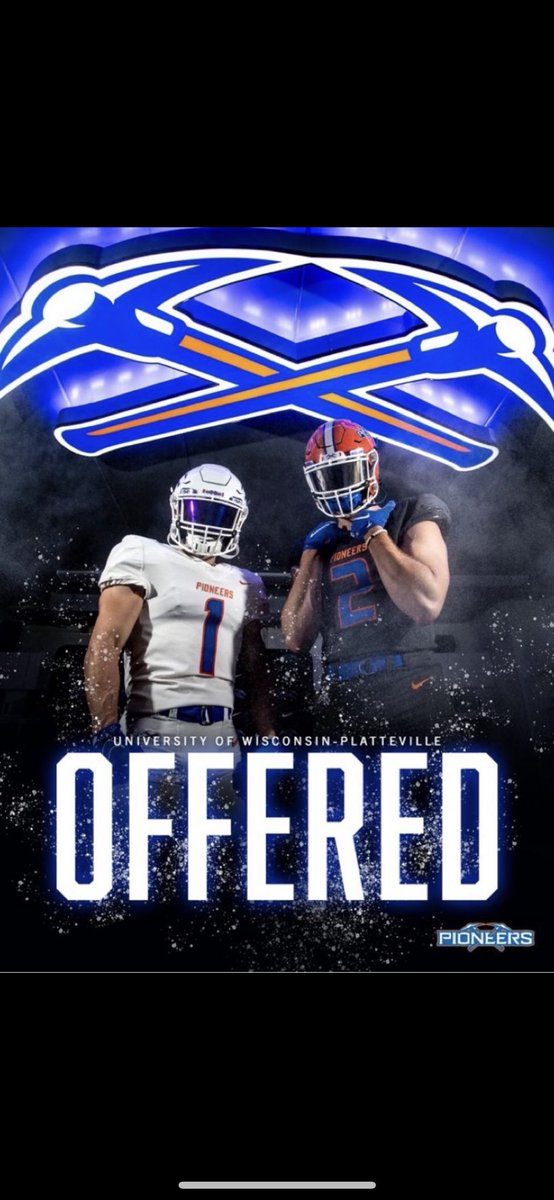 After a great conversation with @Ryan_Munz I’m blessed to receive a offer from The University Of Wisconsin Platteville @reinhardt_tyler @Kendrick_Crite @MilesOsei @1Purpose1Goal @SportswithEj @SportswithEj @Coach_Chandler2