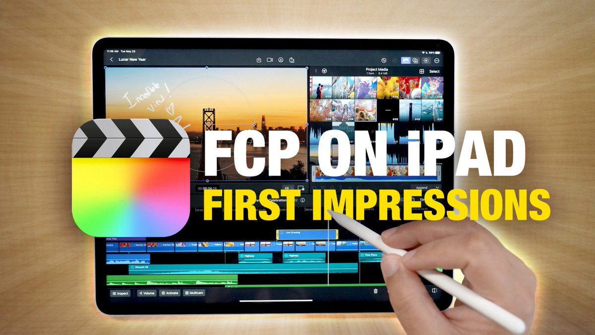 MacRumors's tweet photo. Hands-On With Final Cut Pro for iPad https://t.co/F2SmMfZ03K by @julipuli https://t.co/4FBvF72eQl
