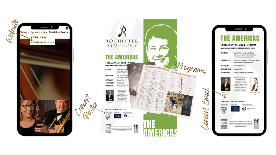 Calling all sponsors! A partnership with Rochester Symphony impacts around 30,000 community members annually &amp; comes with an array of exciting benefits including ads, comp tickets &amp; more. Support the music you love: rochestersymphony.org/sponsorship/