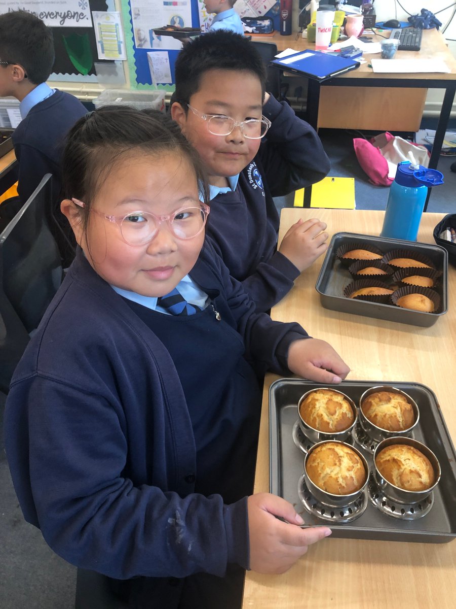 StDunstansCheam's tweet photo. Year 5 have been learning about plants and, to appreciate natural ingredients, the children were tasked to bake a healthy muffin in class. Each child worked independently to prep, weigh and mix their ingredients ready for baking. They did an amazing job! https://t.co/zUaMordqBb