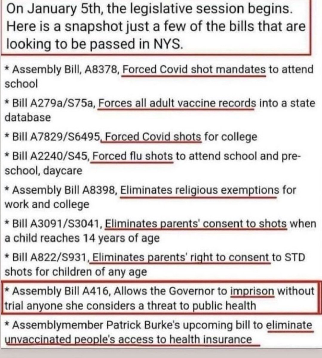 A reminder of what disgraceful ⁦@nydems⁩ ⁦@KathyHochul⁩ want to try to pass !! Evil !! NY stop voting Democrats!!