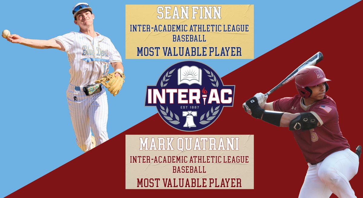 MPFriars's tweet photo. Congratulations to our All Inter-Ac Baseball honorees!  1st Team: Tague Davis, Cam Marcum,  Charlie Oschell and 2nd Team: Tim Dickinson!  Read the full story at https://t.co/xnOpvQj2fz! https://t.co/1edErwVOlC