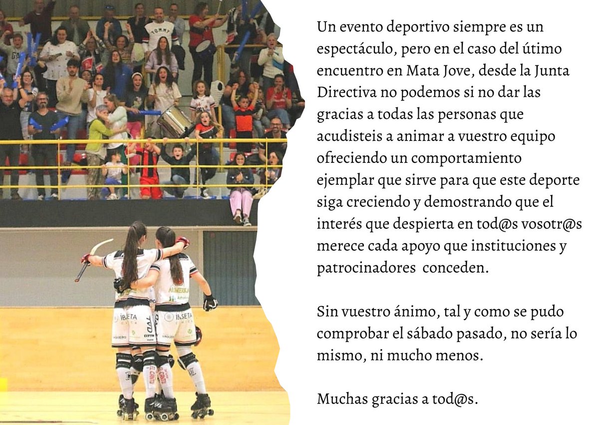 Un pequeño mensaje para todos los socios y aficionados.

Gracias de todo ♥

#MiEquipoMiGente