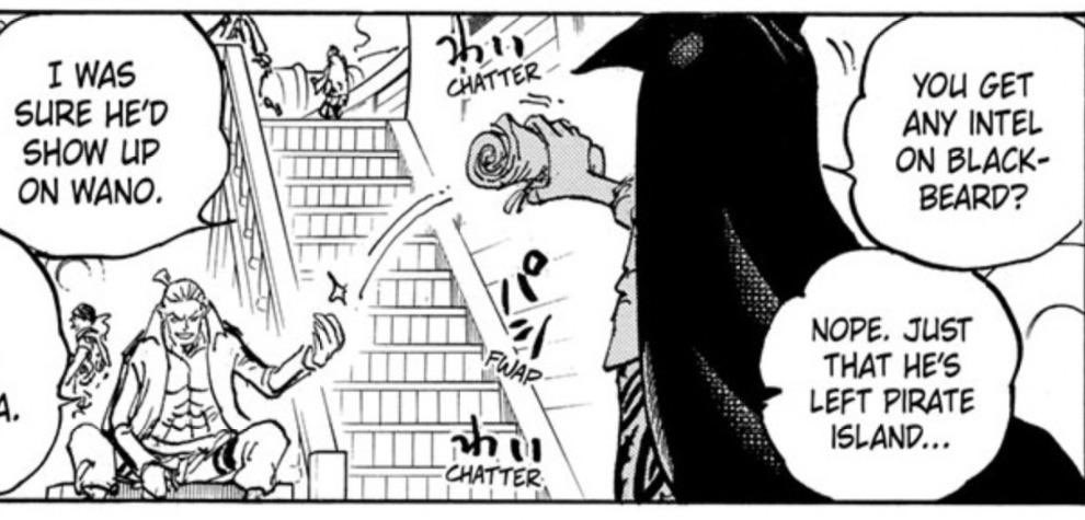 Shingamireaper's tweet photo. @hora007 @kingpiece22 @Naeem_Emir Why are one piece fans so illiterate he was at wano because he thought Blackbeard would show up https://t.co/GtrYqEu8De
