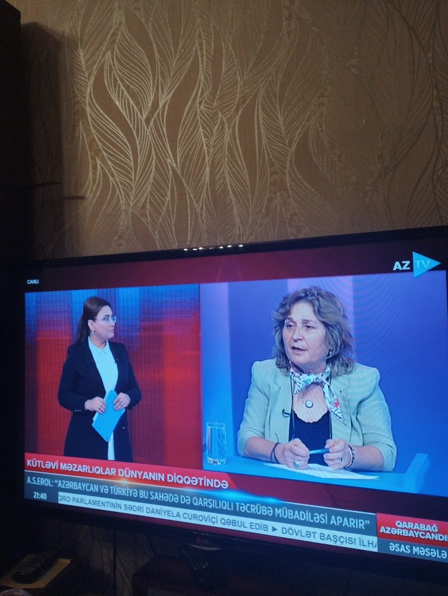 Azerbaycan AZ TV’de canlı yayındaydık, Adli antropoloji ve Adli arkeoloji konuştuk.