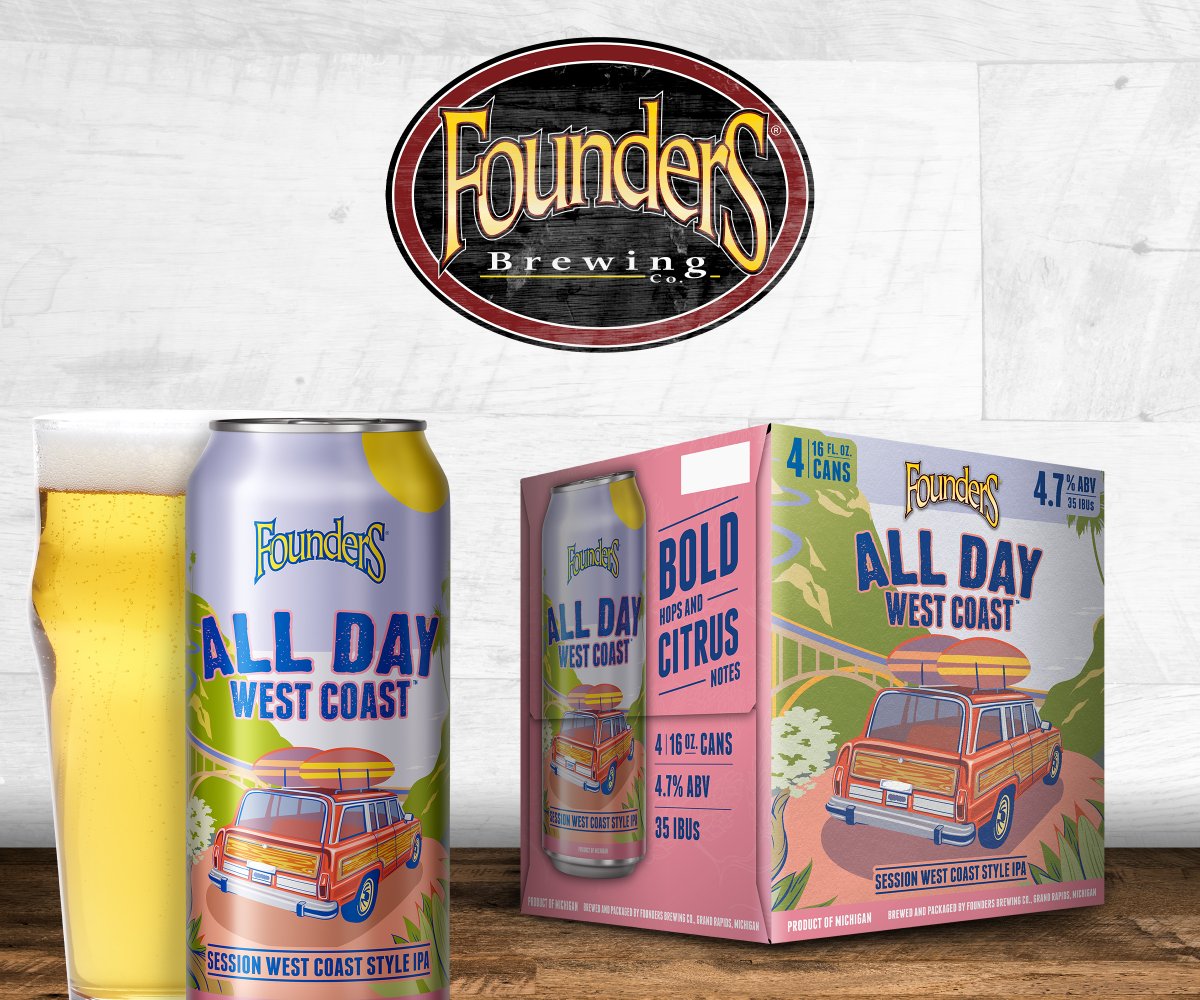 CrownDist's tweet image. Have you had a chance to try All Day West Coast?

Let the citrus and tropical notes transport you from coast to coast with this sun shiny beer. Now in a 15-pack this beer is the perfect addition to any backyard hang.