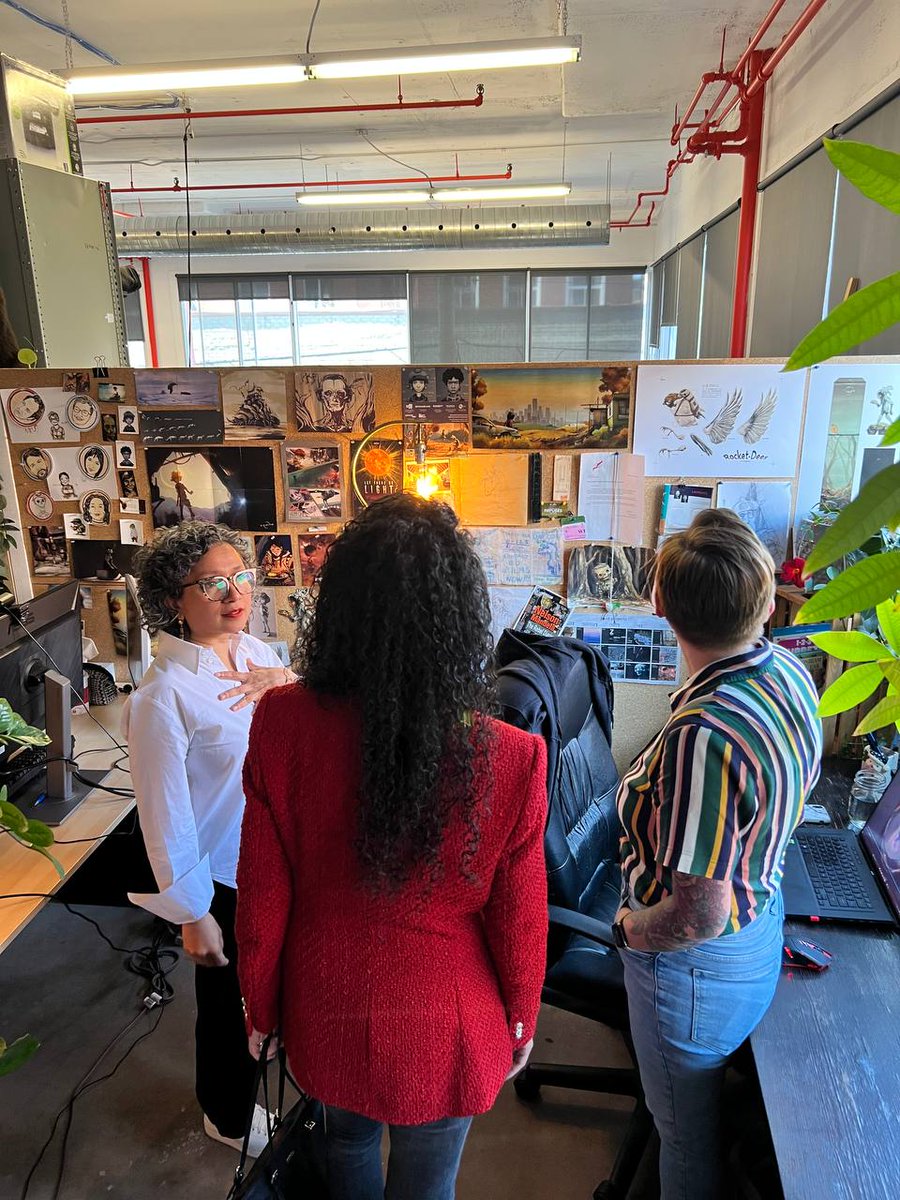 RachelBendayan's tweet image. I announced this morning $160k in funding to #Montreal-based @edfilmsworld, co-founded by two local women, who produced award-winning &quot;Back to Hairy hill&quot;. Such an honour to meet two incredible boss ladies Emily and Archita, who are rocking the #VR, tech &amp;amp; animation industries.🎬