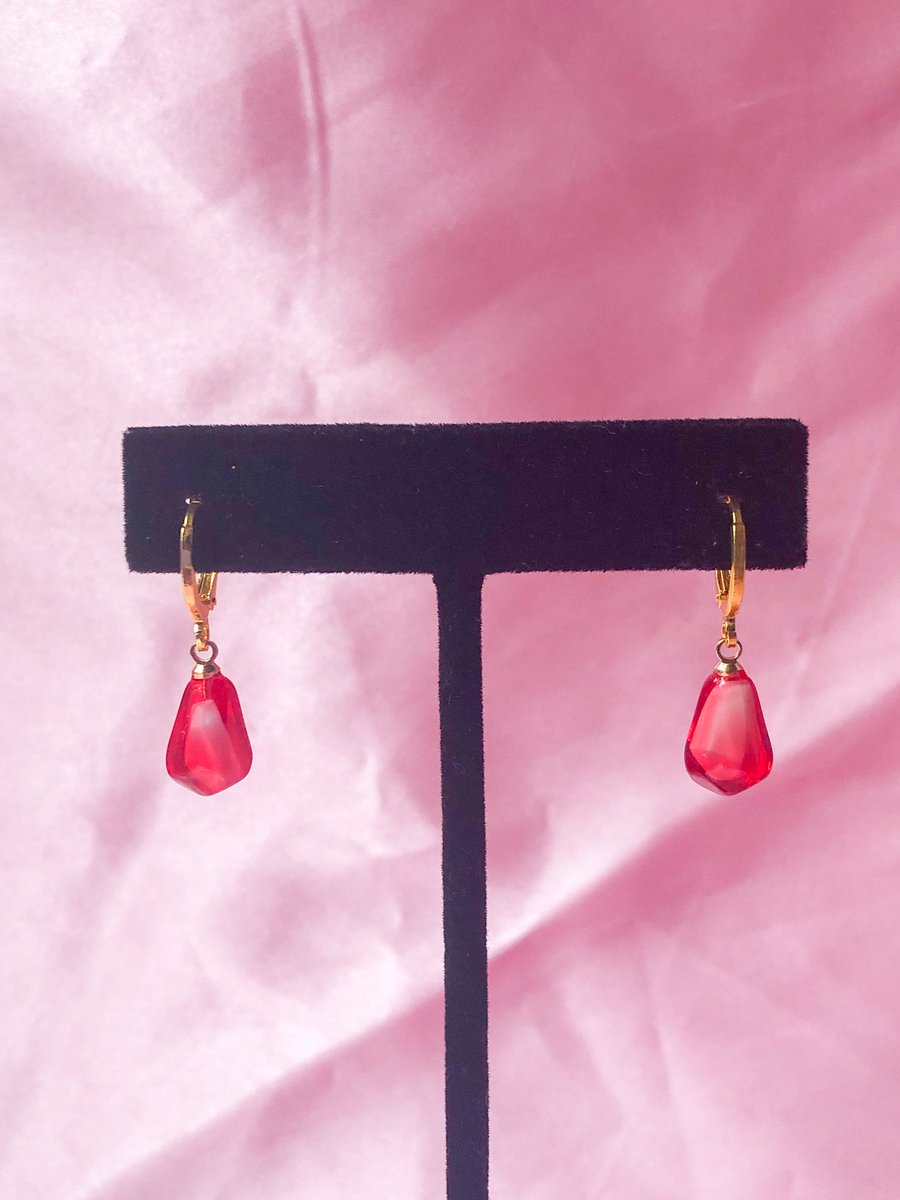 pomegranate earrings ❤️