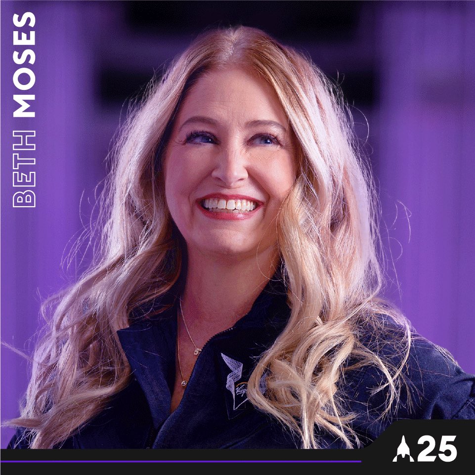 virgingalactic's tweet image. The view of Earth from space is a familiar one for our Astronaut Instructor, Beth Moses - #Unity25 marks her third spaceflight with Virgin Galactic! Beth is guiding our crew through their training and preparation here on Earth ahead of their spaceflight this Thursday.