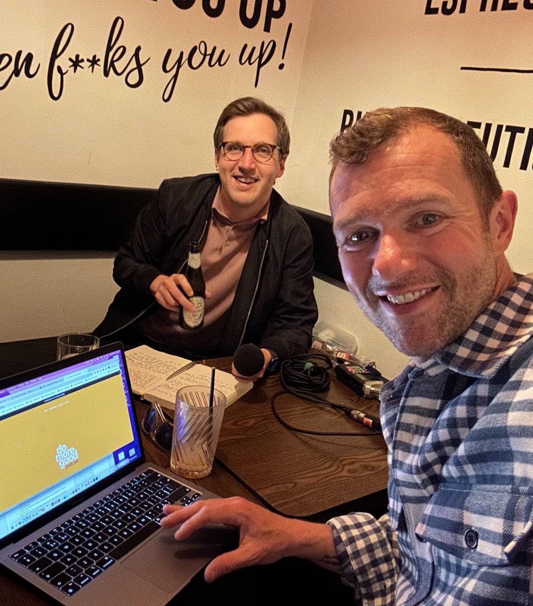 Getting the train back on the tracks. First f2f catch-up since October. 🚂 Plans developing for the next round of interviews. #domoregood