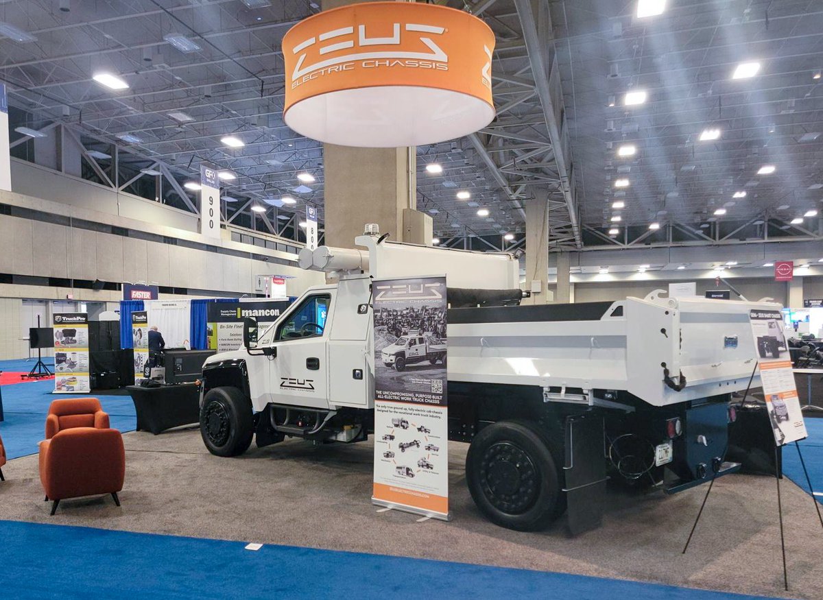 Great meeting everyone at the #GFX23 ride and drive yesterday. We've moved across the street to the Kay Bailey Convention Center, Booth 1011 with our Z-19 class 5 all-electric dump truck and are looking forward to sharing what's possible with Zeus and fleet electrification.
