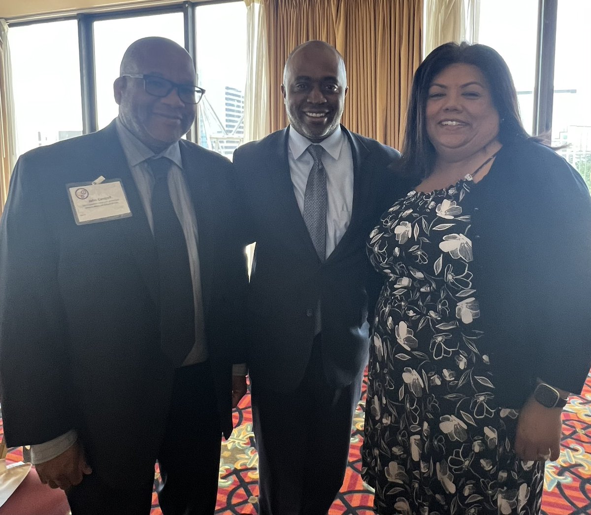 Honored to share this special moment with <a href="/TonyThurmond/">Tony Thurmond</a> at the <a href="/CADeptEd/">CA Department of Education</a> recognition ceremony. A standing ovation for our <a href="/official_omsd/">Ontario-Montclair SD</a> Classified Employee of the Year, John Cantrell. His dedication &amp; commitment continue to shape a safe &amp; positive school culture for all.