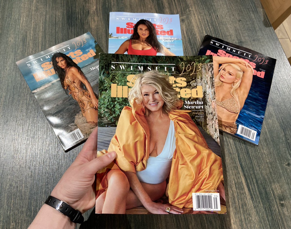 🚨It’s here!🚨

We have the swimsuit edition of Sports Illustrated featuring Martha Stewart (and others)

⚠️ note: we cannot place these on hold, they are first come first served with very limited quantities