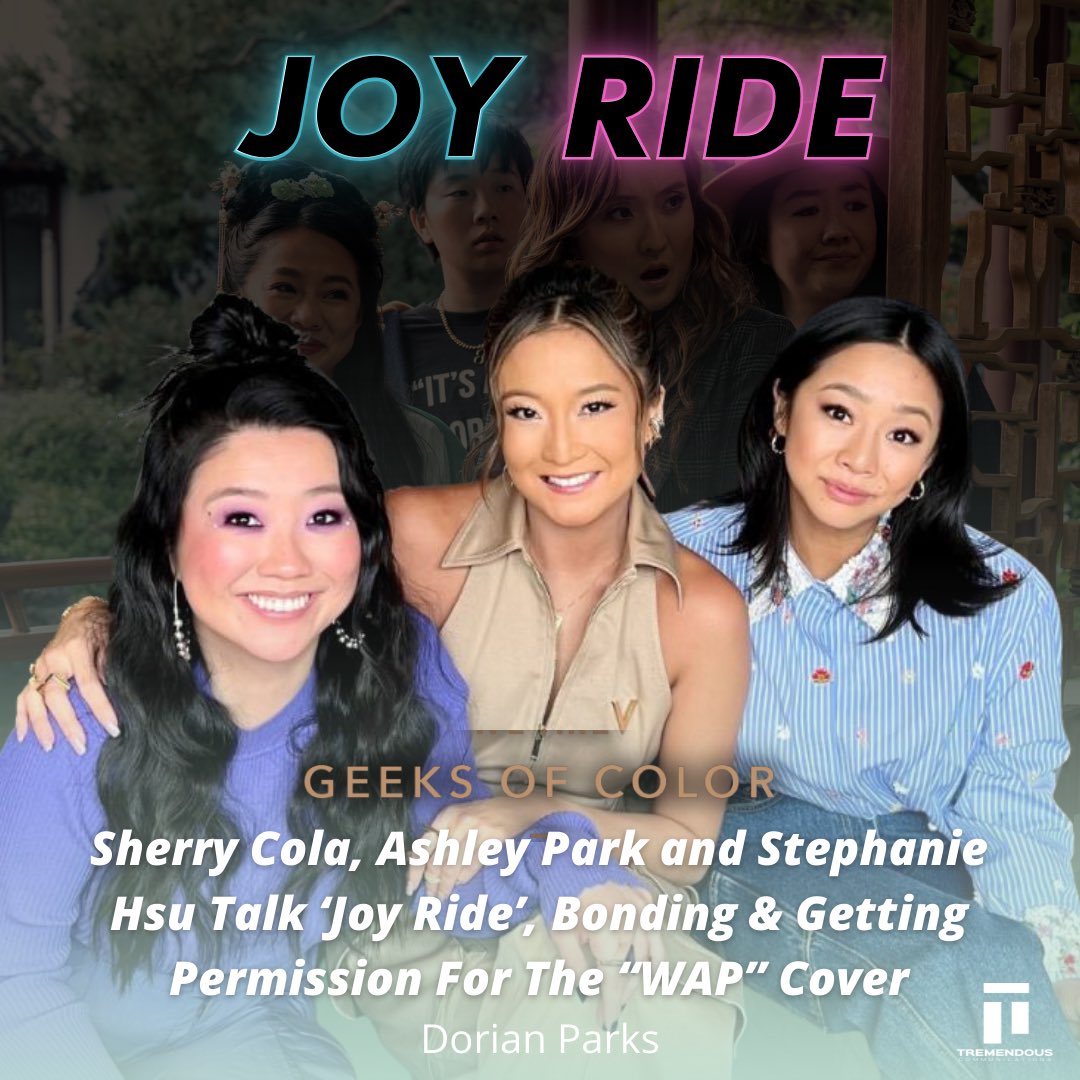 tremendous_comm's tweet photo. The summer camp experience you’ve always wanted 🥺
Sherry Cola, Ashley Park, & Stephanie Hsu talked with Dorian Parks on their some of their experiences in the development of Joy Ride!
#joyridemovie #sherrycola #ashleypark #stephaniehsu #geeksofcolor #wearetremendous https://t.co/mVw2ZZERxS