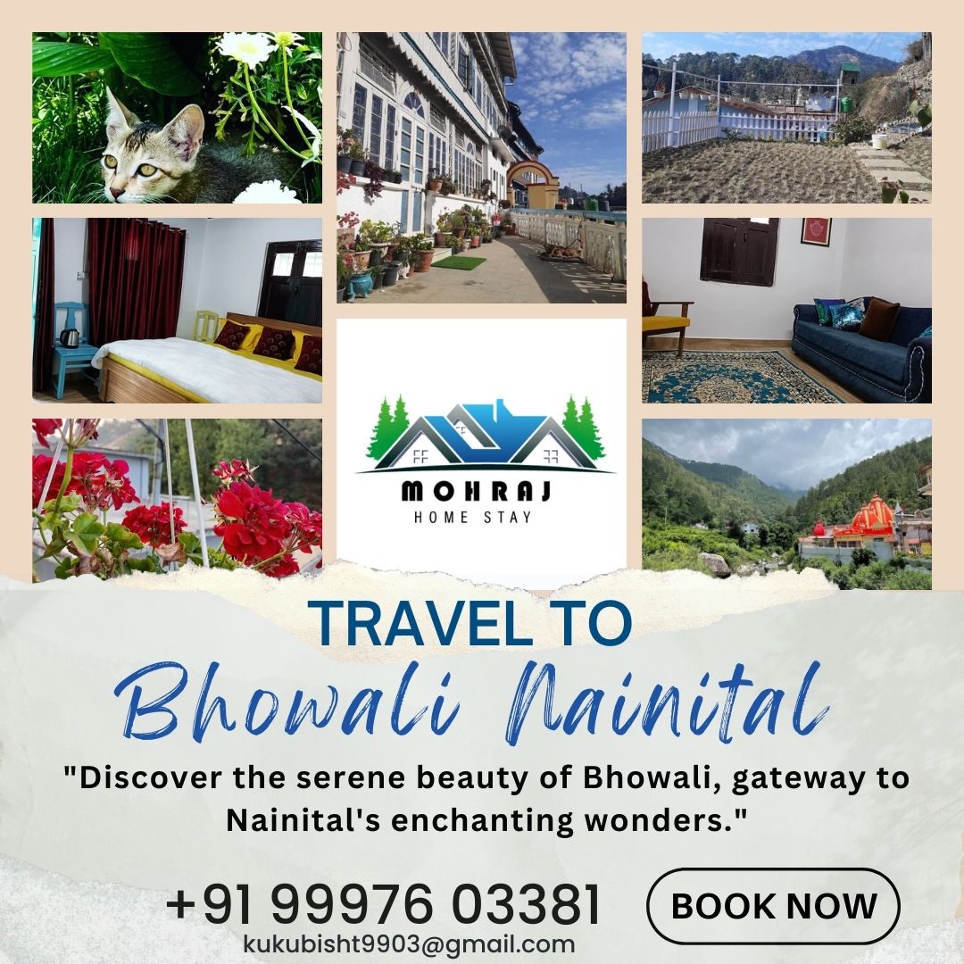 Travel to Bhowali, Nainital
'Discover the serene beauty of Bhowali, gateway to Nainital's enchanting wonders.'

#Mohrajhomestay #Homestay #nainital #staycation #travellover #HomeStayAdventures #AuthenticExperiences #TravelLikeALocal