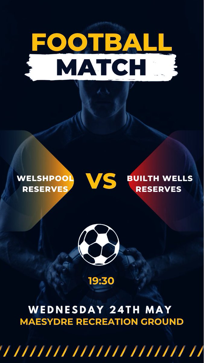 Welshpool Town FC Reserves (@reserveswtfc) on Twitter photo The lads take on Builth Wells tomorrow evening in the semi final of the Reserves League Cup
Come down and support the boys in the sun ☀️
#WTFC <a href="/BuilthWellsFC/">Builth Wells FC</a> #WelshpoolTownFC ⚪️⚫️ The lads take on Builth Wells tomorrow evening in the semi final of the Reserves League Cup
Come down and support the boys in the sun ☀️
#WTFC <a href="/BuilthWellsFC/">Builth Wells FC</a> #WelshpoolTownFC ⚪️⚫️