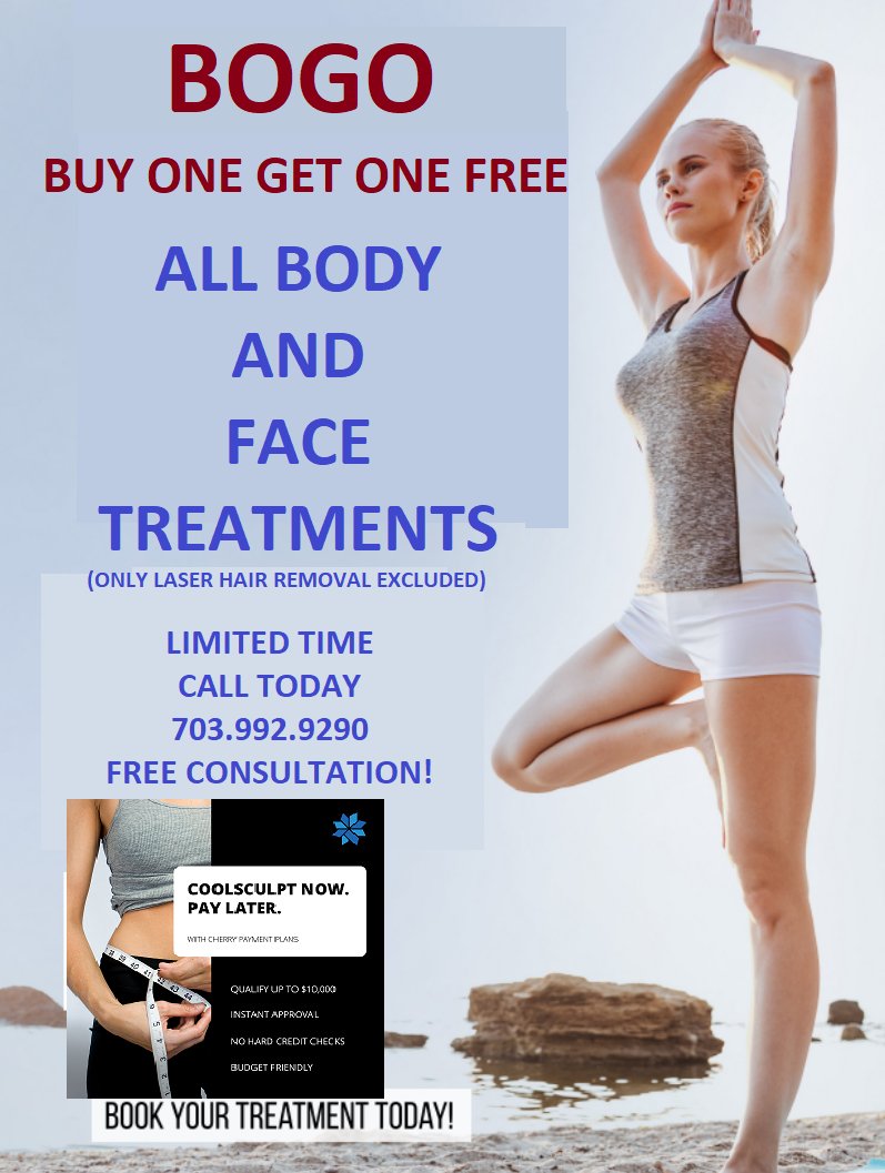 AstoriaLaser's tweet photo. Reach your body contouring goals right in time for summer just for two weeks Call NOW 703.992.9290 Must mention this ad.
BOGO!!!
 #skincareroutine #coolsculptingelite #acne #skintightening #medicalaesthetics #coolmonth #glowingskin #allergan #nonsurgical #healthyskin #weightloss https://t.co/lK7mEV3HIX