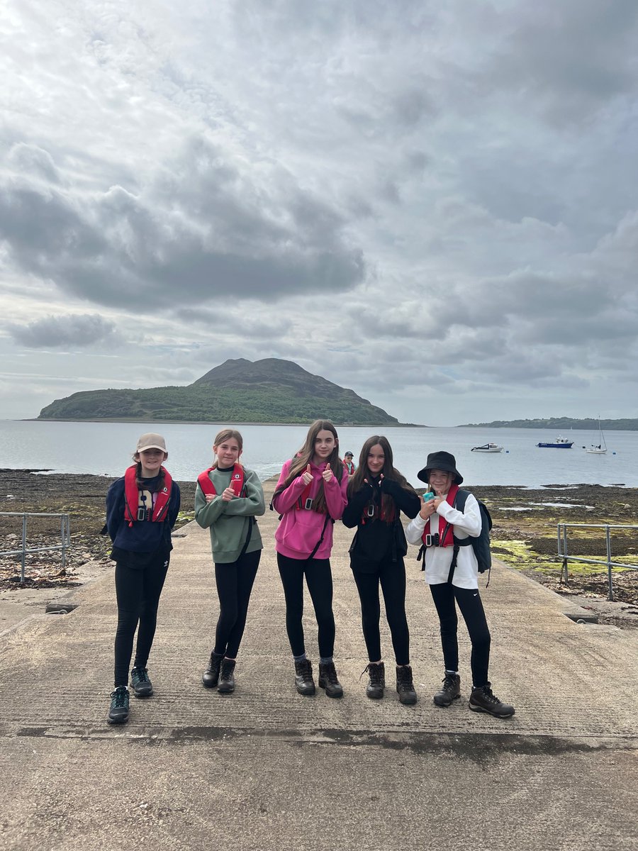 Lawthorn_PS's tweet photo. Another fabulous day @ArranOutdoors.  A real test of endurance for the Red Group who ventured over to the Holy Isle to climb Mullach Mor and Mullach Beag.  Everyone is very proud they made it to the top! https://t.co/yNcRlPVZxK