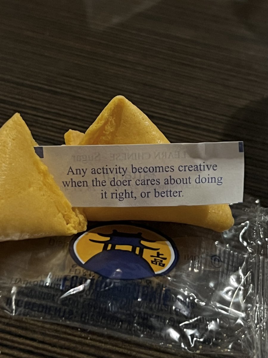 NoromaMusic's tweet photo. @rickrubin I think this fortune writer read The Creative Act https://t.co/TzzTFZT5O6